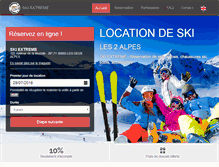 Tablet Screenshot of location-ski-les2alpes.fr