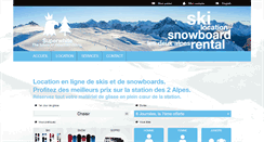 Desktop Screenshot of location-ski-les2alpes.com