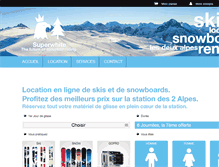 Tablet Screenshot of location-ski-les2alpes.com